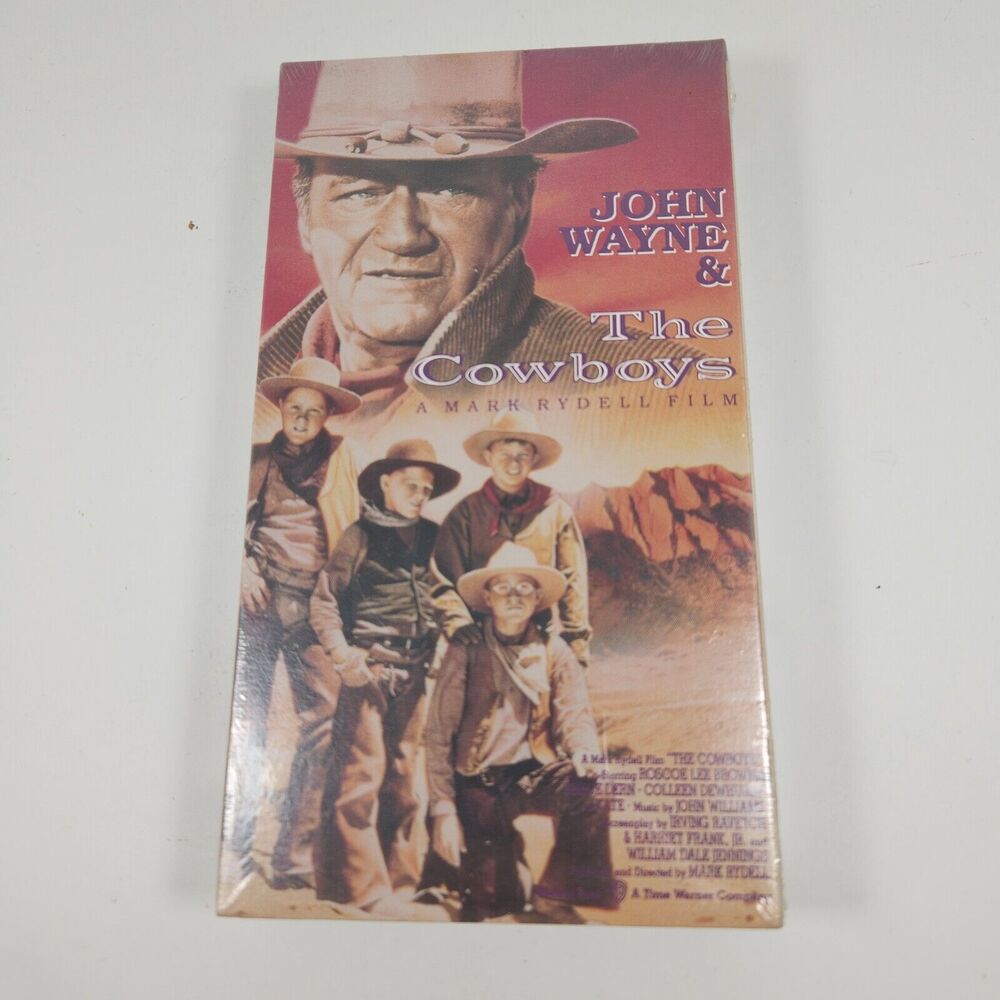 The Cowboys (VHS, 1991) NEW, SEALED, John Wayne, Bruce Dern‎